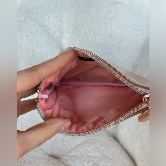 Sequin Rose Gold Clutch Macy's Rose Gold Sequined Cosmetic Pouch - Picture 7 of 9